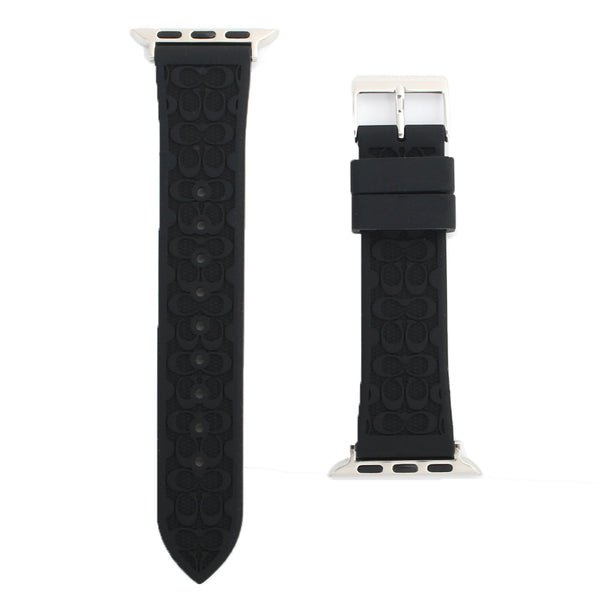 コーチ COACH アップルウォッチ バンド 交換ベルト 14700052 レディース Apple Watch strap 38mm 40mm 対応 ブラック シルバー